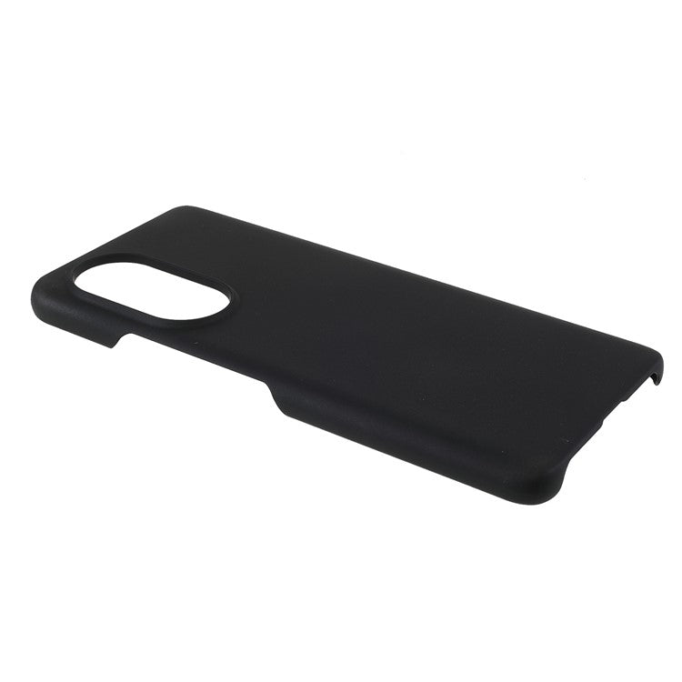 Multiple Color Drop-Proof Rubberized Hard Plastic Phone Case for Honor 50 SE - Black