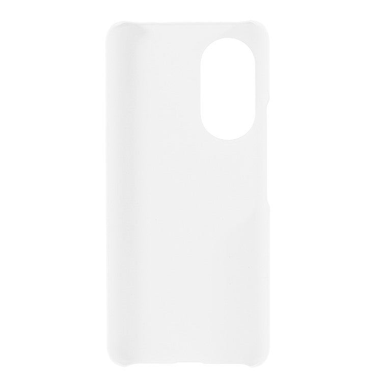 Multiple Color Drop-Proof Rubberized Hard Plastic Phone Case for Honor 50 SE - White