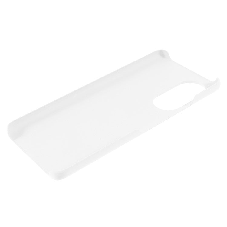 Multiple Color Drop-Proof Rubberized Hard Plastic Phone Case for Honor 50 SE - White