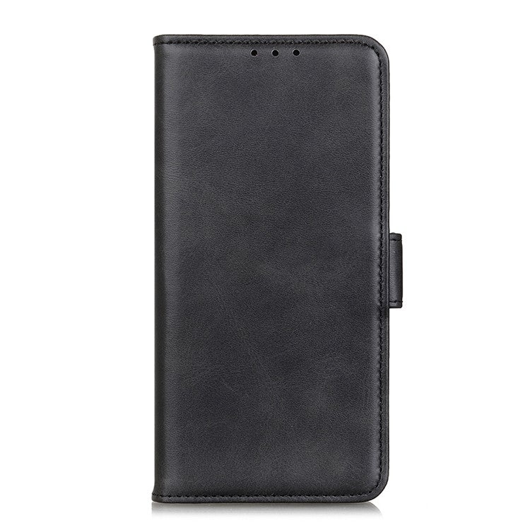 Shockproof Flip Cover Magnetic Closure Leather Wallet Stand Case for Honor 50 - Black