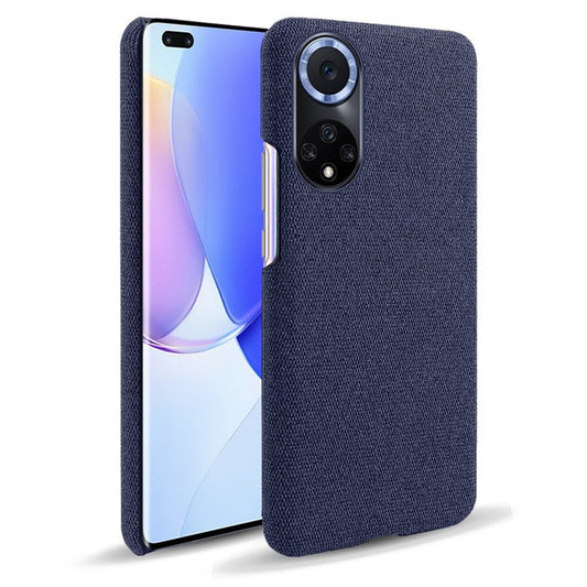 KSQ Scratch Resistant Phone Shell Cloth Coated Plastic Phone Case for Huawei nova 9 / Honor 50 - Blue