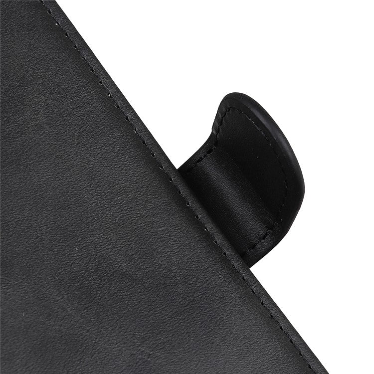 Adjustable Viewing Stand Magnetic Closure Wallet Design Leather Phone Cover for Huawei nova 8i/Honor 50 Lite - Black