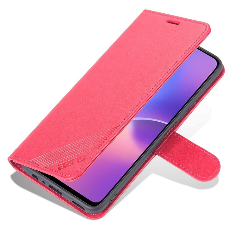 AZNS PU Leather + TPU All-inclusive Protection Phone Case with Stand Wallet for Honor X30i - Red
