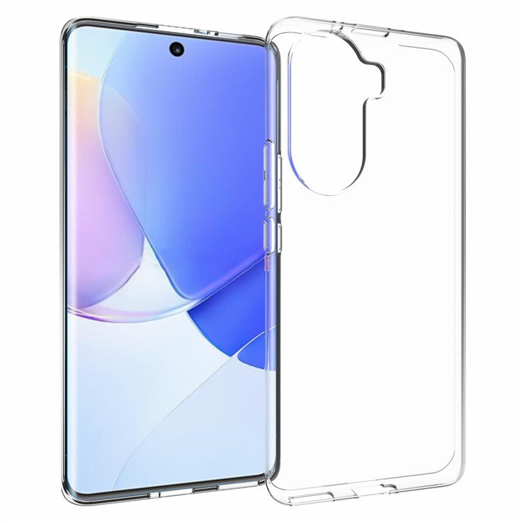 10Pcs/Pack Clear Soft TPU Inner Watermark-resistant Anti-scratch Phone Back Cover Case for Honor 60 Pro