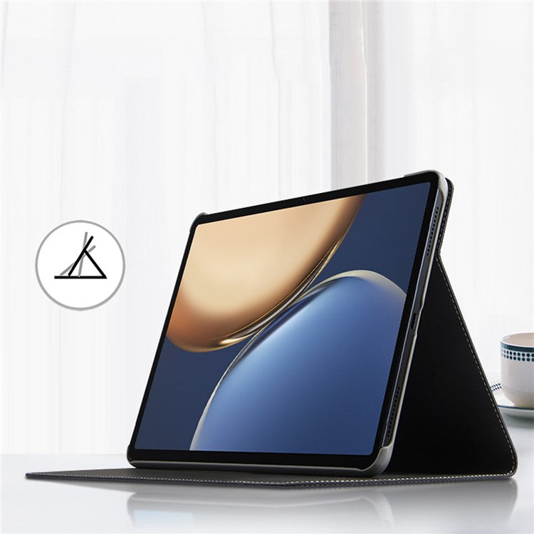 Auto Wake/Sleep Genuine Leather Adjustable Stand Tablet Case Cover for Honor Tablet V7 Pro
