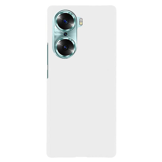 Rubberized Finish Scratch-resistant Hard PC Protective Cover Mobile Phone Case Shell for Honor 60 - White