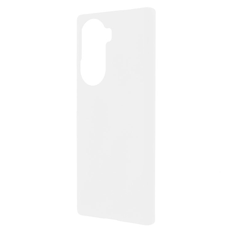 Rubberized Finish Scratch-resistant Hard PC Protective Cover Mobile Phone Case Shell for Honor 60 - White