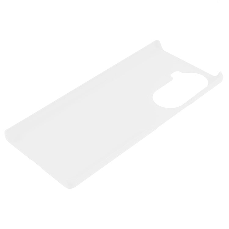 Rubberized Finish Scratch-resistant Hard PC Protective Cover Mobile Phone Case Shell for Honor 60 - White