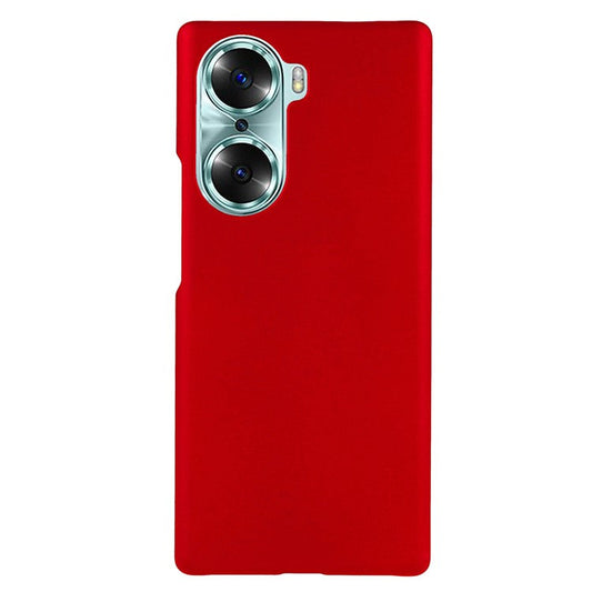 Rubberized Finish Scratch-resistant Hard PC Protective Cover Mobile Phone Case Shell for Honor 60 - Red