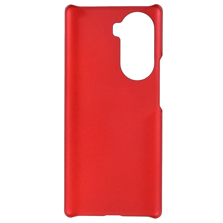 Rubberized Finish Scratch-resistant Hard PC Protective Cover Mobile Phone Case Shell for Honor 60 - Red