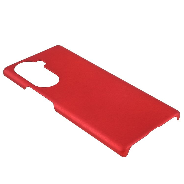 Rubberized Finish Scratch-resistant Hard PC Protective Cover Mobile Phone Case Shell for Honor 60 - Red
