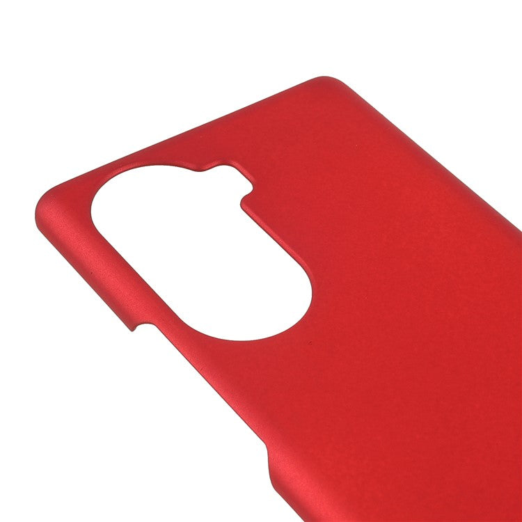 Rubberized Finish Scratch-resistant Hard PC Protective Cover Mobile Phone Case Shell for Honor 60 - Red