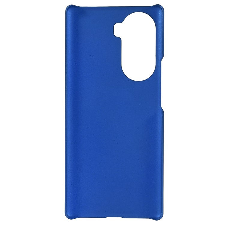 Rubberized Finish Scratch-resistant Hard PC Protective Cover Mobile Phone Case Shell for Honor 60 - Blue