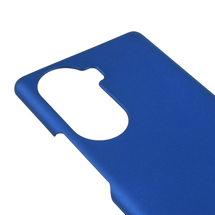Rubberized Finish Scratch-resistant Hard PC Protective Cover Mobile Phone Case Shell for Honor 60 - Blue