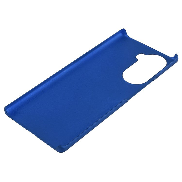 Rubberized Finish Scratch-resistant Hard PC Protective Cover Mobile Phone Case Shell for Honor 60 - Blue