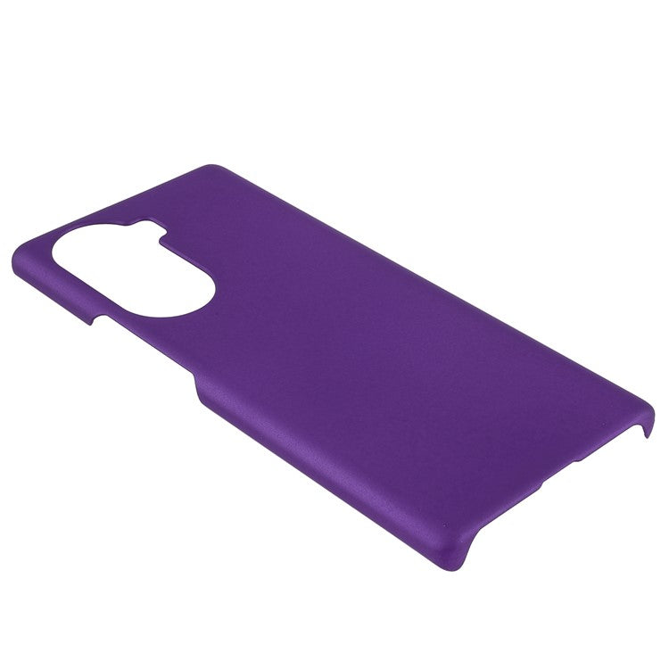 Rubberized Finish Scratch-resistant Hard PC Protective Cover Mobile Phone Case Shell for Honor 60 - Purple