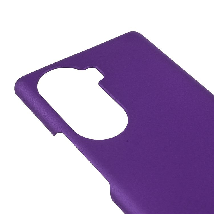 Rubberized Finish Scratch-resistant Hard PC Protective Cover Mobile Phone Case Shell for Honor 60 - Purple