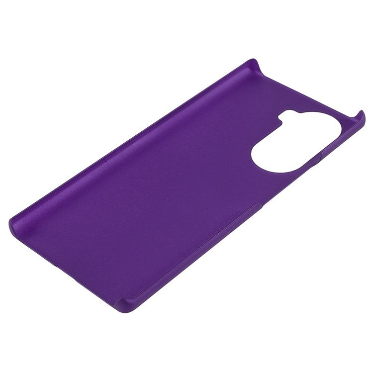 Rubberized Finish Scratch-resistant Hard PC Protective Cover Mobile Phone Case Shell for Honor 60 - Purple