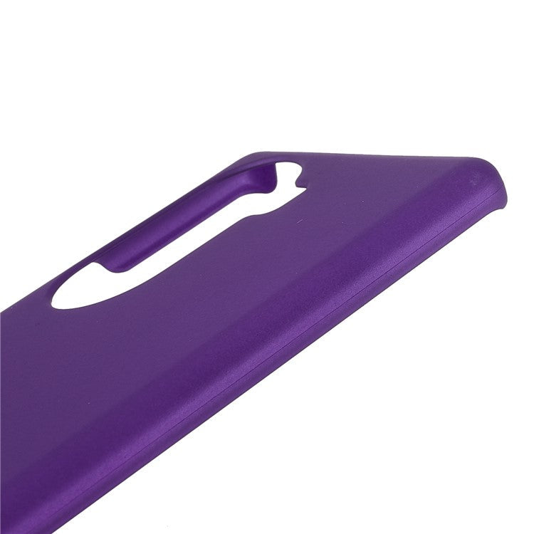 Rubberized Finish Scratch-resistant Hard PC Protective Cover Mobile Phone Case Shell for Honor 60 - Purple