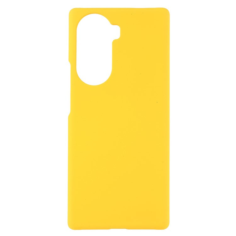 Rubberized Finish Scratch-resistant Hard PC Protective Cover Mobile Phone Case Shell for Honor 60 - Yellow