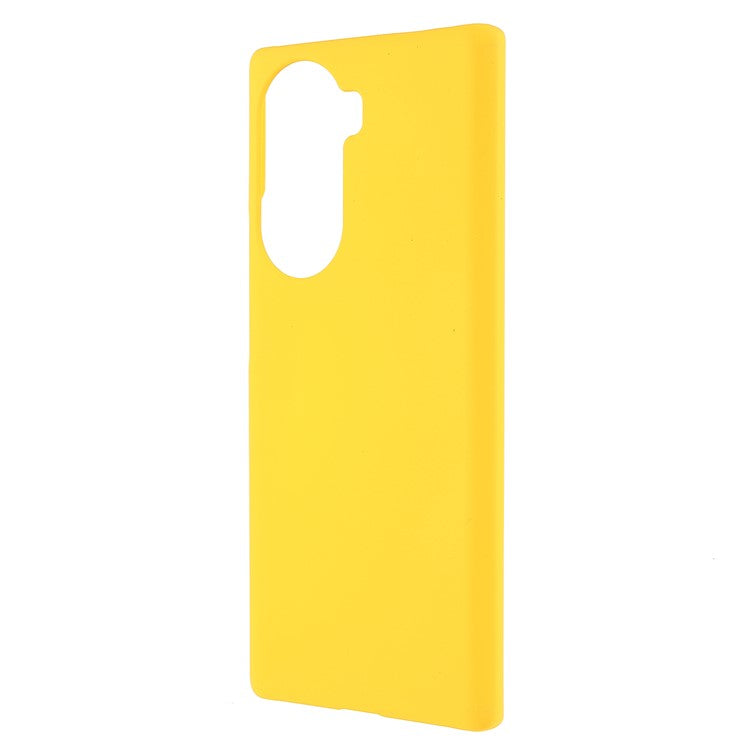 Rubberized Finish Scratch-resistant Hard PC Protective Cover Mobile Phone Case Shell for Honor 60 - Yellow