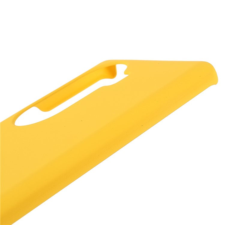 Rubberized Finish Scratch-resistant Hard PC Protective Cover Mobile Phone Case Shell for Honor 60 - Yellow