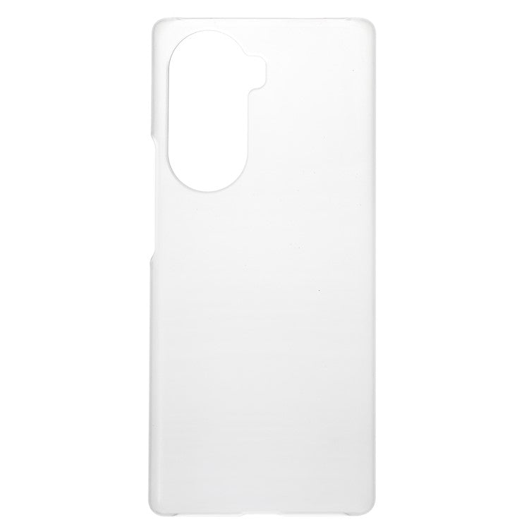 Rubberized Finish Scratch-resistant Hard PC Protective Cover Mobile Phone Case Shell for Honor 60 - Transparent