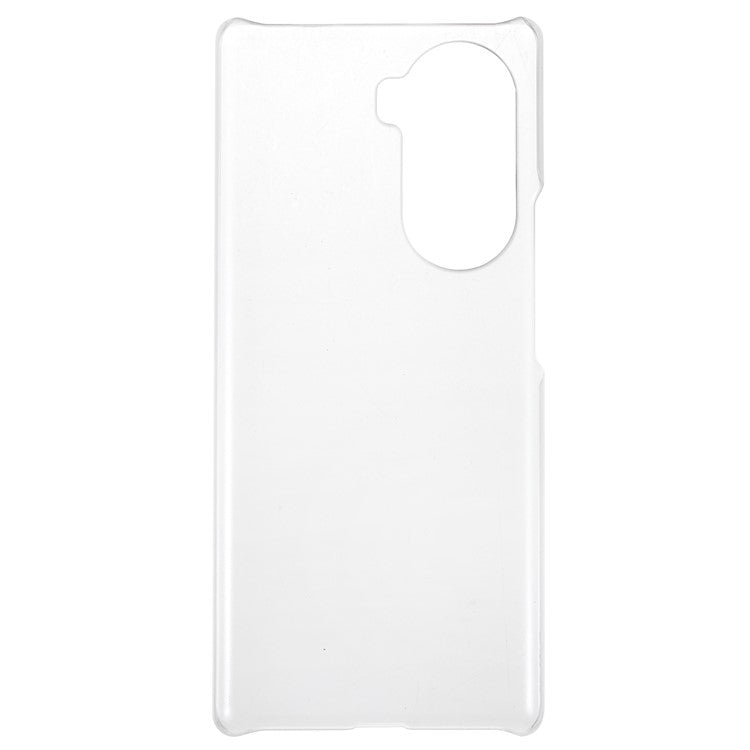 Rubberized Finish Scratch-resistant Hard PC Protective Cover Mobile Phone Case Shell for Honor 60 - Transparent