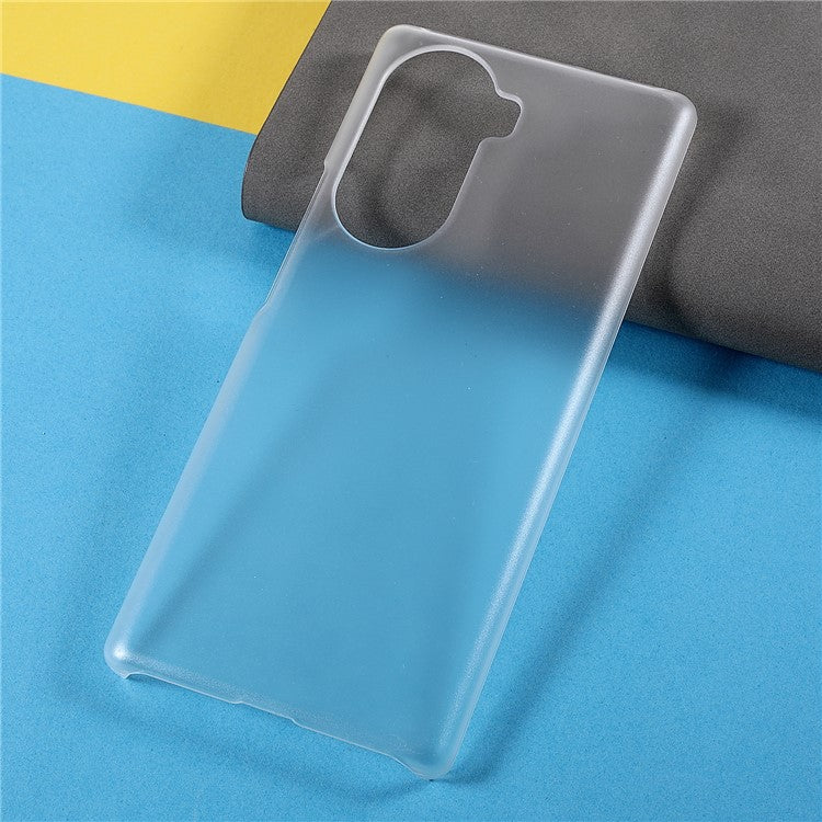 Rubberized Finish Scratch-resistant Hard PC Protective Cover Mobile Phone Case Shell for Honor 60 - Transparent