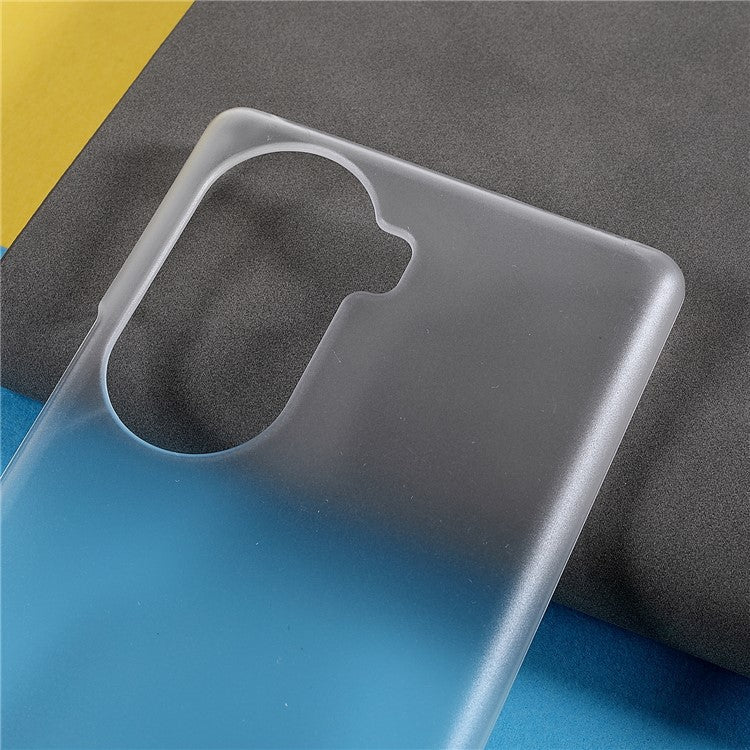 Rubberized Finish Scratch-resistant Hard PC Protective Cover Mobile Phone Case Shell for Honor 60 - Transparent