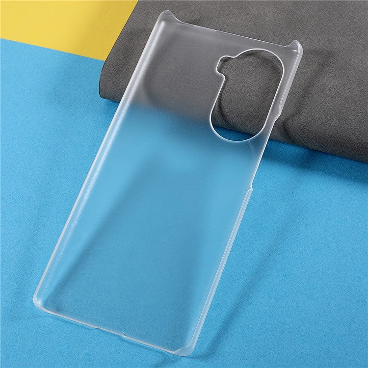 Rubberized Finish Scratch-resistant Hard PC Protective Cover Mobile Phone Case Shell for Honor 60 - Transparent