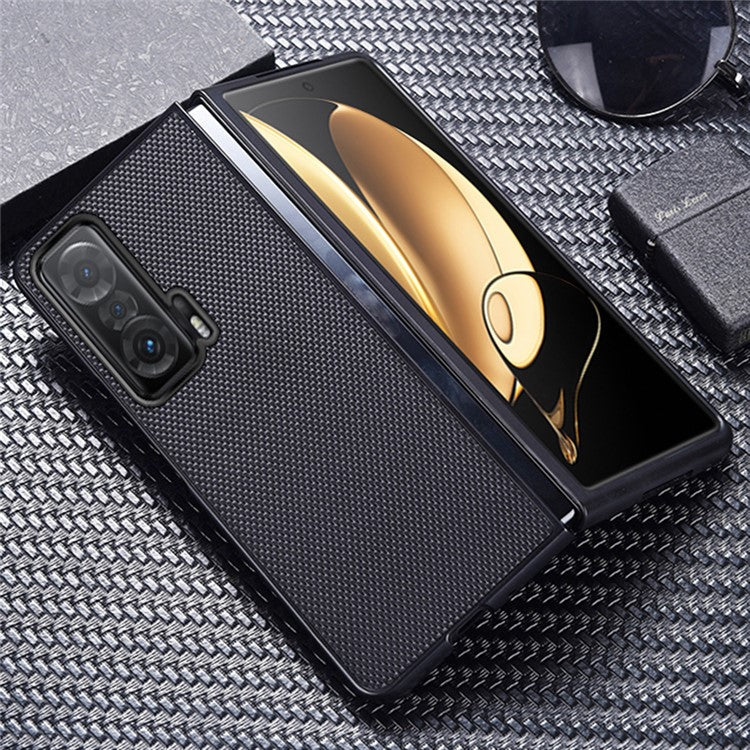 For Honor Magic V Anti-fingerprint Nylon Coating Well-protected Hard PC Phone Case Cover - Grey