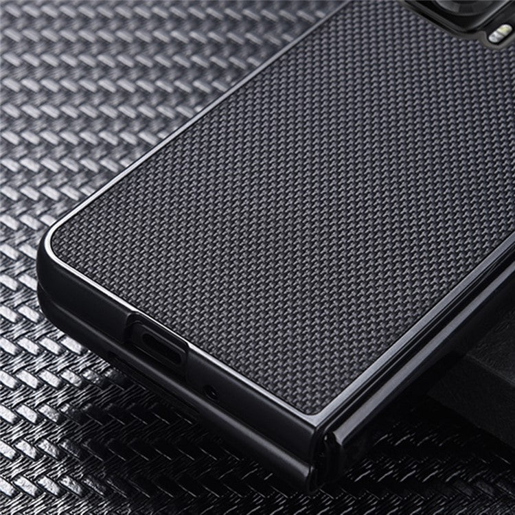 For Honor Magic V Anti-fingerprint Nylon Coating Well-protected Hard PC Phone Case Cover - Blue