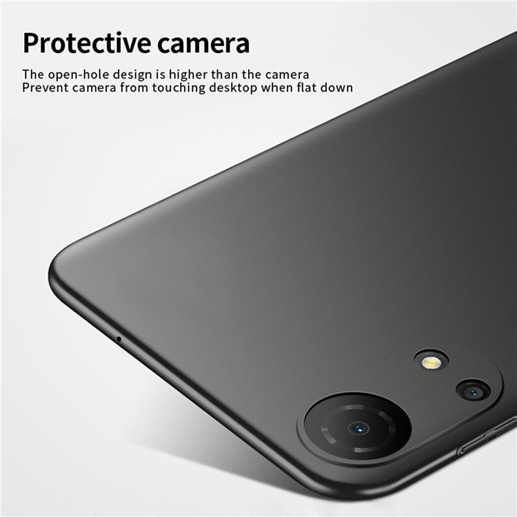 MOFI JK-1 Shield for Honor Play 30 Plus 5G Matte Hard PC Shockproof Drop Protective Phone Case - Black