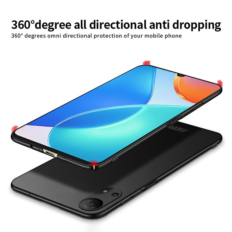 MOFI JK-1 Shield for Honor Play 30 Plus 5G Matte Hard PC Shockproof Drop Protective Phone Case - Black