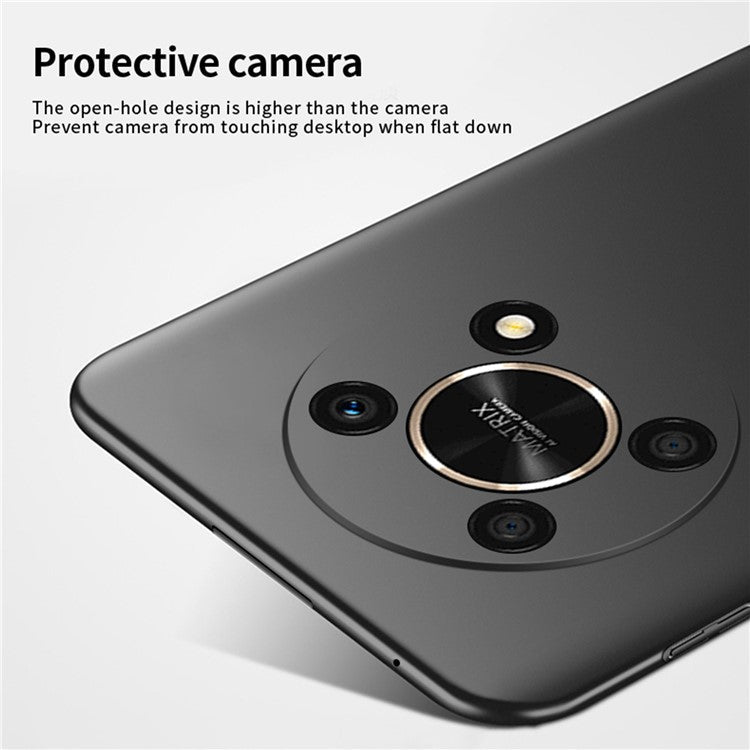 MOFI JK-1 Shield for Honor X30 Phone Case, Silky Touch Hard PC Non-Slip Matte Surface Back Cover - Black