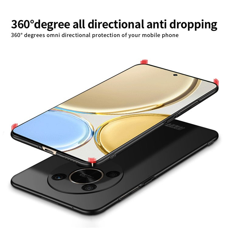 MOFI JK-1 Shield for Honor X30 Phone Case, Silky Touch Hard PC Non-Slip Matte Surface Back Cover - Red