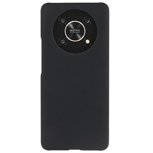 For Honor X30 Phone Back Case Glossy Surface Rubberized Hard PC Anti-Scratch Protective Phone Cover - Black