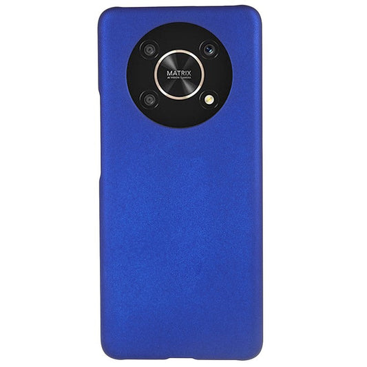 For Honor X30 Phone Back Case Glossy Surface Rubberized Hard PC Anti-Scratch Protective Phone Cover - Blue