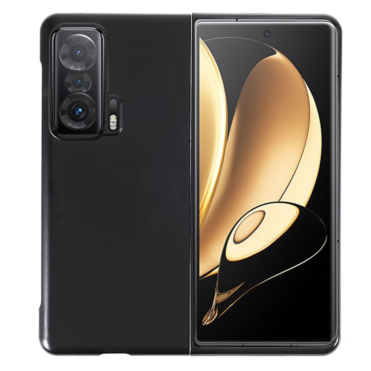 For Honor Magic V Mobile Phone Cover Hard PC Dustproof Protective Phone Case Shell - Black