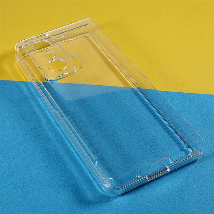 For Honor Magic V Mobile Phone Cover Hard PC Dustproof Protective Phone Case Shell - Transparent