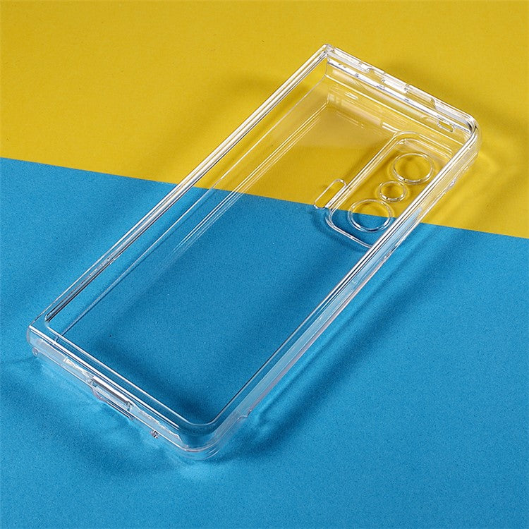 For Honor Magic V Mobile Phone Cover Hard PC Dustproof Protective Phone Case Shell - Transparent