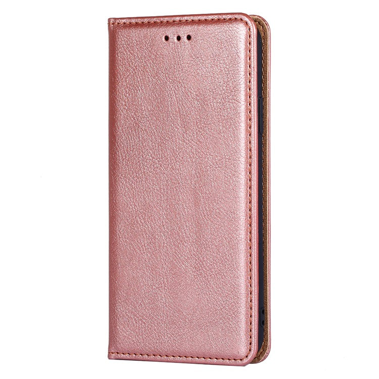For Honor X30/X9 5G/Magic 4 Lite 5G Auto Magnetic Closed Anti-scratch Anti-fall Cover PU Leather + TPU Well-protected Wallet Stand Phone Shell Case - Rose Gold