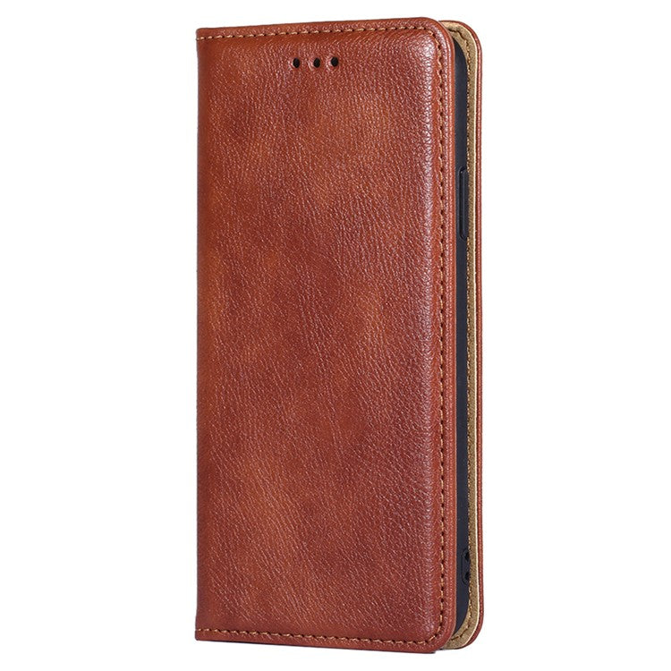 For Honor X30/X9 5G/Magic 4 Lite 5G Auto Magnetic Closed Anti-scratch Anti-fall Cover PU Leather + TPU Well-protected Wallet Stand Phone Shell Case - Brown