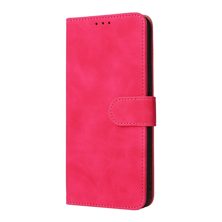 For Honor X7 Flip Wallet Phone Case Skin-Touch Feeling Leather Stand Function TPU Inner Shell Cover - Rose