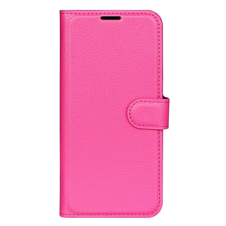 For Honor X8 4G Litchi Texture PU Leather Wallet Mobile Phone Case Stand Function Drop-proof Phone Cover - Rose