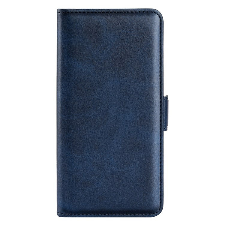 For Honor X8 4G Textured PU Leather Phone Case Foldable Stand Wallet Function Protective Cover - Blue