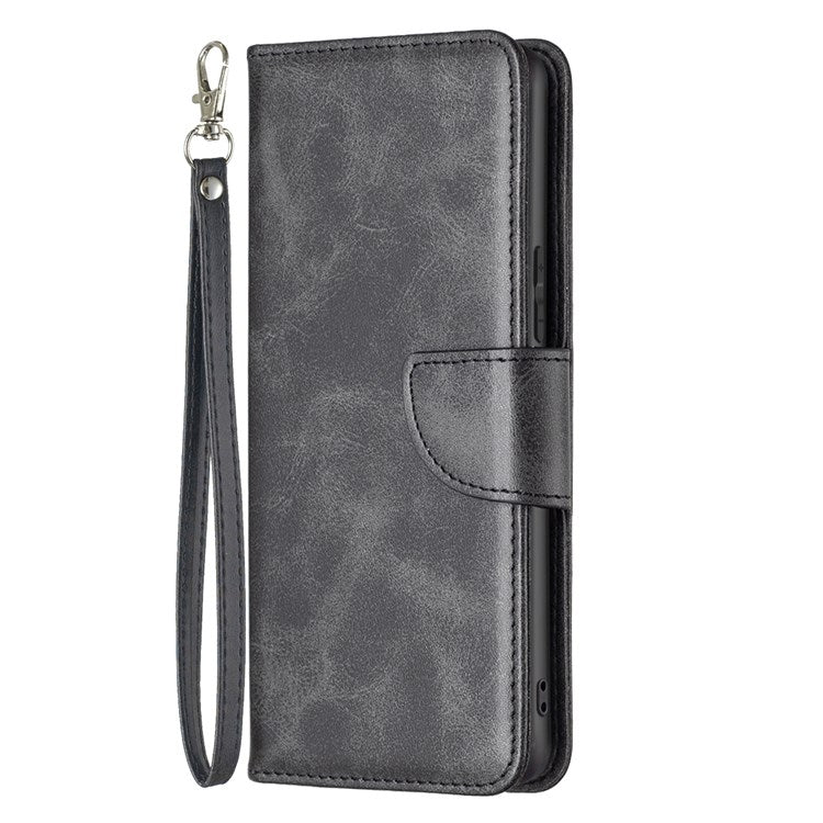 BF Leather Series-4 for Honor 50 Lite/Huawei nova 8i Shockproof Wallet Phone Case PU Leather + TPU Stand Full Protection Cover - Black