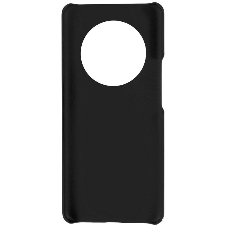 For Honor Magic4 Glossy Surface Rubberized Finish Hard PC Back Case Anti-drop Phone Cover - Black
