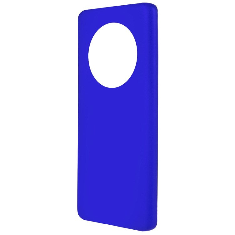 For Honor Magic4 Glossy Surface Rubberized Finish Hard PC Back Case Anti-drop Phone Cover - Blue